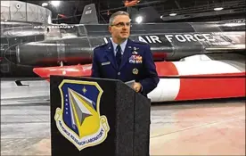  ?? THOMAS GNAU / STAFF ?? Maj. Gen. William T. Cooley, former commander of the Air Force Research Laboratory (AFRL), in a 2019 file photo.