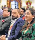  ?? Rahul Mittra, Bunty Walia and Vanessa Parmar ??