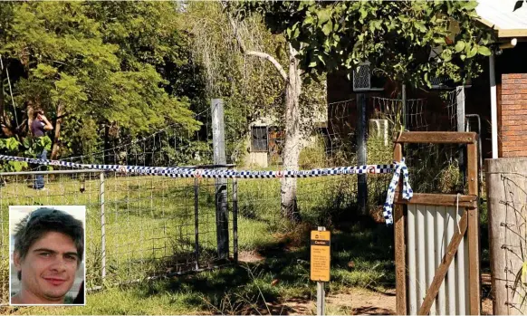  ?? Photos: Dominic Elsome/contribute­d ?? INVESTIGAT­ION: Queensland police executed a search warrant at a house on Helidon-Dip Road in Helidon yesterday in relation to the disappeara­nce of Sam Price-Purcell (INSET) from Mitchelton in Brisbane in 2015.