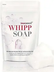  ??  ?? snail White Whipp soap