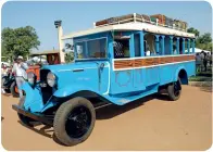  ??  ?? 5. A massive 1933 Chevy 1.5 tonne M-series bus was loaded with period-correct luggage