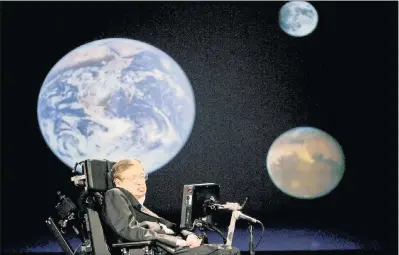  ?? FILE PICTURE: STEFAN ZAKLIN/EPA-EFE/AFRICAN NEWS AGENCY (ANA) ?? Professor Stephen Hawking delivering a speech titled has died at the age of 76.