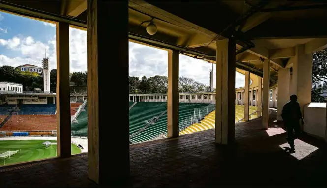  ??  ?? Estádio do Pacaembu, cujo complexo deve ser o primeiro bem da Prefeitura de São Paulo a ser concedido à iniciativa privada