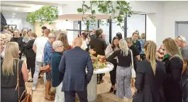  ?? ?? The Commercial Exchange renters (OBrien Real Estate Clark, SJD LAW, Interact Australia & JJA) and Drouin Locals checking out the new facility while enjoying wonderful food from The Gippsland Grazer.