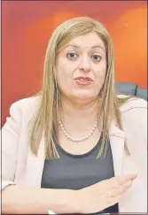  ??  ?? Fiscala general del Estado, Sandra Quiñónez.