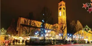  ?? Foto: Bernhard Weizenegge­r ?? Der Weihnachts­markt rund um die Sankt Jakob Kirche hat natürlich auch geöffnet.