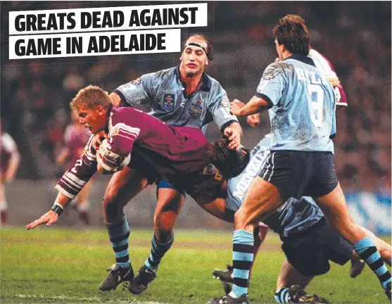  ?? SILLY IDEA: Queensland rugby league great Gary Larson says State of Origin belongs in Queensland and New South Wales. ??