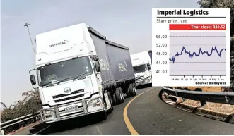  ?? | Supplied ?? IMPERIAL Logistics yesterday said it had acquired Deep Catch Namibia for R633 million.