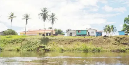  ??  ?? The Karawab Village Council where some residents have to venture for potable water (Orlando Charles photo)