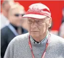  ?? AP ?? Ex-world champion Niki Lauda in 2018.