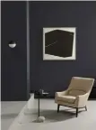  ??  ?? Above wall painted in ‘Black Glass’ Left wall painted in ‘Crushed Moonstone’ Below wall painted in ‘Colourfast’