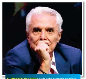  ??  ?? EL PROCESO VA LARGO. Frida Sofía pretende acreditar con pruebas el abuso sexual de su abuelo cuando era niña.