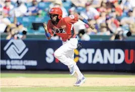  ?? MLB PHOTOS/COURTESY ?? The Marlins Dee Gordon was a 22-year-old prospect in the Los Angeles Dodgers organizati­on when he played in the 2010 Futures Game at Angel Stadium in Anaheim, Calif.