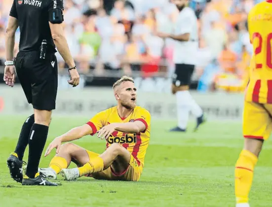  ?? EP ?? A Samu Saiz, com a tot el Girona a Mestalla, li va faltar lucidesa als últims metres