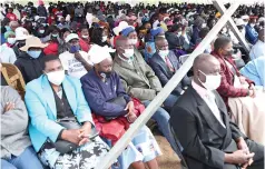  ?? ?? Part of the crowd that attended Chief Negomo’s chieftains­hip celebratio­ns and prayer service in Chiweshe yesterday