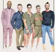  ??  ?? The Queer Eye Fab 5: making fashion miracles happen