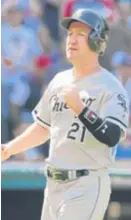  ?? AP ( LEFT), GETTY IMAGES ?? Carlos Rodon ( left) limited the Indians to two hits in eight innings. Todd Frazier ( above) played a key role on offense with two stolen bases and two runs scored.