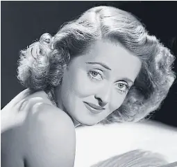  ??  ?? Los ojos tristes y saltones de Bette Davis