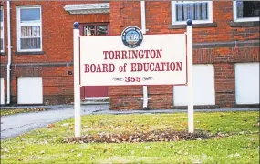  ?? Hearst Connecticu­t Media file photo ?? The Torrington Board of Education offices on Migeon Avenue are close to the ACCESS North location off of Forest Court.