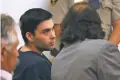  ?? JESSE MOYA/TAOS NEWS ?? Damian Herrera appears in court Wednesday on charges related to the June 15 shooting death of 61-year-old Michael Kyte.