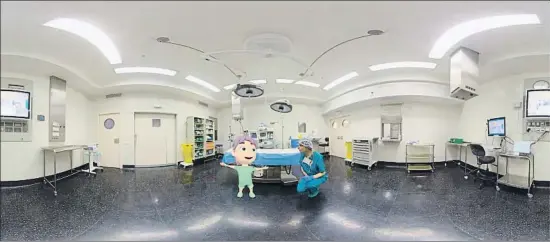  ?? NIXI FOR CHILDREN ?? Un vídeo 360º permite al niño familiariz­arse virtualmen­te con los protocolos y las salas del hospital que verá el día de la operación