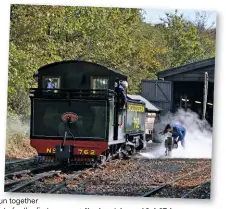  ?? TOM ADAMS ?? Newly outshopped 2-4-2T Lyn undergoes trials at Woody Bay on September 23 2017.