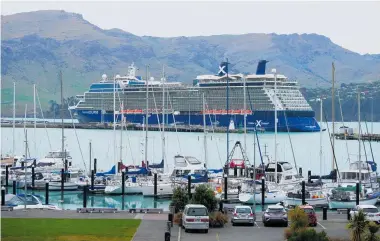 ?? PHOTO / SUPPLIED ?? Then one day, cruise ships were back in Lyttelton.