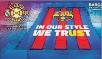  ?? FCB ?? El mosaico que se hará en la grada azulgrana