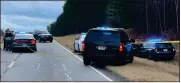  ?? Polk county Police ?? Polk County Police and Georgia State Patrol were involved in a high-speed chase Saturday, Dec. 18, that started in Polk County and ended in Haralson County with officers shooting the driver of the vehicle.