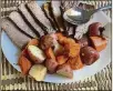  ?? CONTRIBUTE­D BY BOB TOWNSEND ?? The General Muir’s familystyl­e brisket dinner comes with potatoes and carrots.