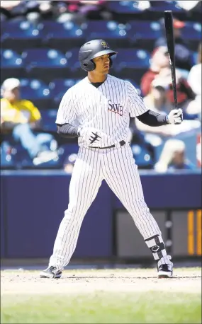  ?? Todd Hiller / Submitted ?? UConn product L.J. Mazzilli has been a versatile player for Triple-A Scranton/Wilkes-Barre.