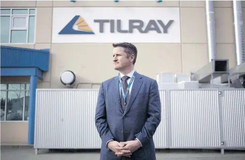  ?? CHAD HIPOLITO / THE CANANDIAN PRESS ?? “When we looked at Manitoba Harvest, we saw a trusted brand with a multinatio­nal supply chain,” said Brendan Kennedy, CEO of Nanaimo, British Columbia-based Tilray. “That was extremely appealing.”