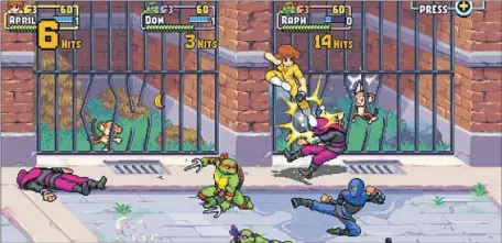  ?? Tribute Games / Dotemu ?? “SHREDDER’S REVENGE” is a slick reinventio­n of a retro-styled brawler that finally turns April O’Neil into a playable character.