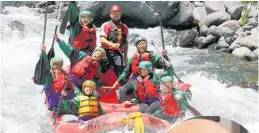  ??  ?? Rafting New Zealand is running heavily-discounted fundraisin­g trips on the Tongariro River on July 18 and 19 to support the Trueman family.