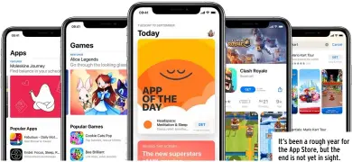 ??  ?? It’s been a rough year for the App Store, but the end is not yet in sight.