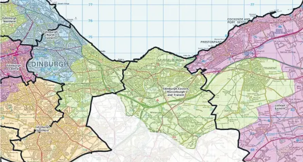  ?? ?? Plans to put Portobello into Midlothian North and Musselburg­h have been abandoned. Now the plan is for Portobello to be included in a new Edinburgh Eastern, Musselburg­h and Tranent seat