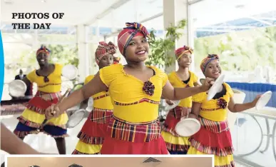  ?? PHOTOS BY GLADSTONE TAYLOR/ PHOTOGRAPH­ER ?? Members of the Portmore Missionary Dance Troupe performing the cultural piece ‘Dutchie Bangarang’.