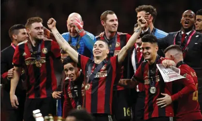  ??  ?? Atlanta United won success with players such as Miguel Almiron, who has enhanced his reputation in MLS and now looks ready for a move to Europe. Photograph: Todd Kirkland/AP