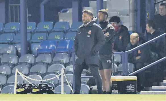  ??  ?? Lee Johnson watches on as his side secure three crucial points