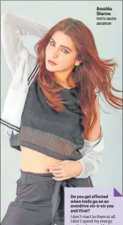  ?? PHOTO: MAZEN ABUSROUR ?? Anushka Sharma