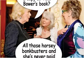  ??  ?? Do you think I should buy Charles a copy of Tom Bower’s book?