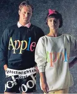  ??  ?? Garish: Apple Collection clothing