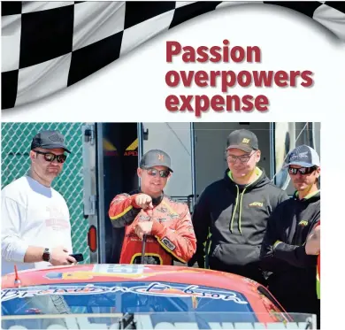  ?? DAVE KALLMANN / MILWAUKEE JOURNAL SENTINEL ?? Steve Apel was Slinger Speedway champion from 2013-'15.