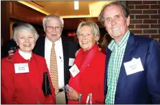  ?? NWA Democrat-Gazette/CARIN SCHOPPMEYE­R ?? Brenda and Courtney Crouch, (from left) and SuSu and Robert Ross enjoy the Chancellor’s Society reception Oct. 20 in Fayettevil­le.