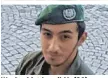  ??  ?? Wachsoldat Ismail M. (20) wurde im Oktober erschossen