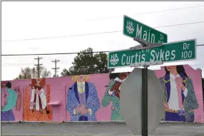  ?? (Special to the Democrat-Gazette/Sonny Rhodes) ?? Curtis Sykes Drive, named for a groundbrea­king leader who spent much of his life in Dark Hollow, begins at Main Street in North Little Rock and proceeds about three-quarters of a mile east through the neighborho­od.