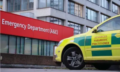  ?? Photograph: John Stillwell/PA ?? In April the UK government launched a campaign to encourage people who are unwell to seek medical attention.