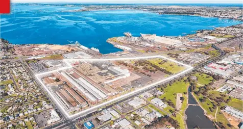  ??  ?? TRANSFORMA­TION: An aerial photo of the former Ford site in North Geelong, now owned by Pelligra Group.