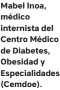  ?? ?? Mabel Inoa, médico internista del Centro Médico de Diabetes, Obesidad y Especialid­ades (Cemdoe).