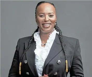  ?? Picture: SUPPLIED ?? DETERMINED: Nonyaniso Swana leads an accounting firm, Imani Business Advisory Services.